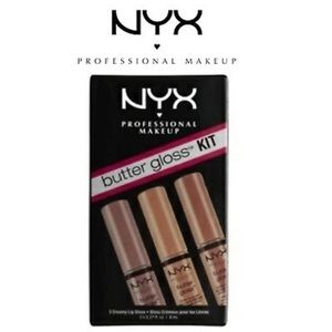 NYX Butter Gloss Kit Trio BOTGSET02 Nudes/Natural
